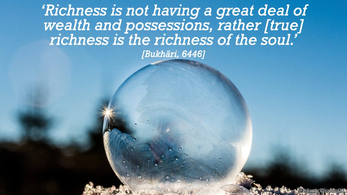 IslamicWisdomUK's tweet photo. True wealth comes from within ❤️

#IslamicWisdom #IslamicQuotes #FridayMotivation #Haddith https://t.co/Zy1nUuKG25