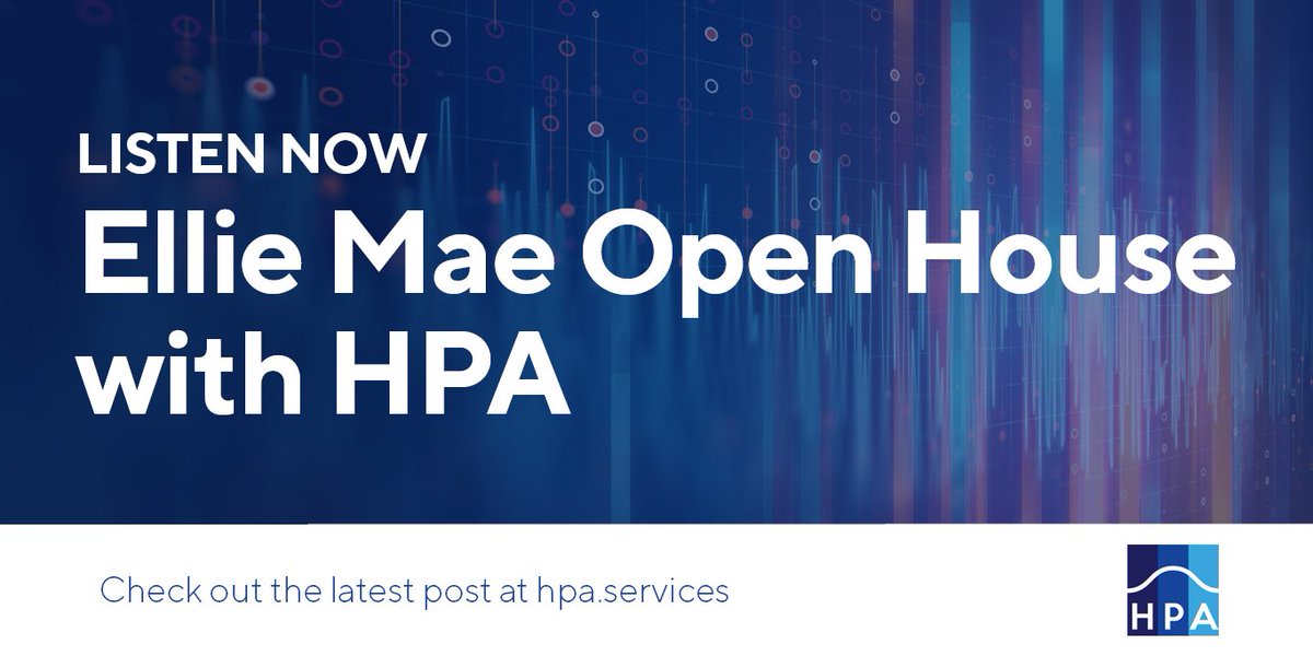 hpa_automation's tweet image. HPA recently appeared on the @EllieMaeInc Open House podcast to discuss how lenders are utilizing #RPA and #AI to meet borrower expectations. Listen now! hpa.services/ellie-mae-open…