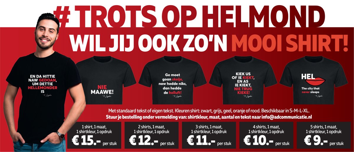 Wil jij ook zo'n mooi shirt?

#Helmond #ad #shirts