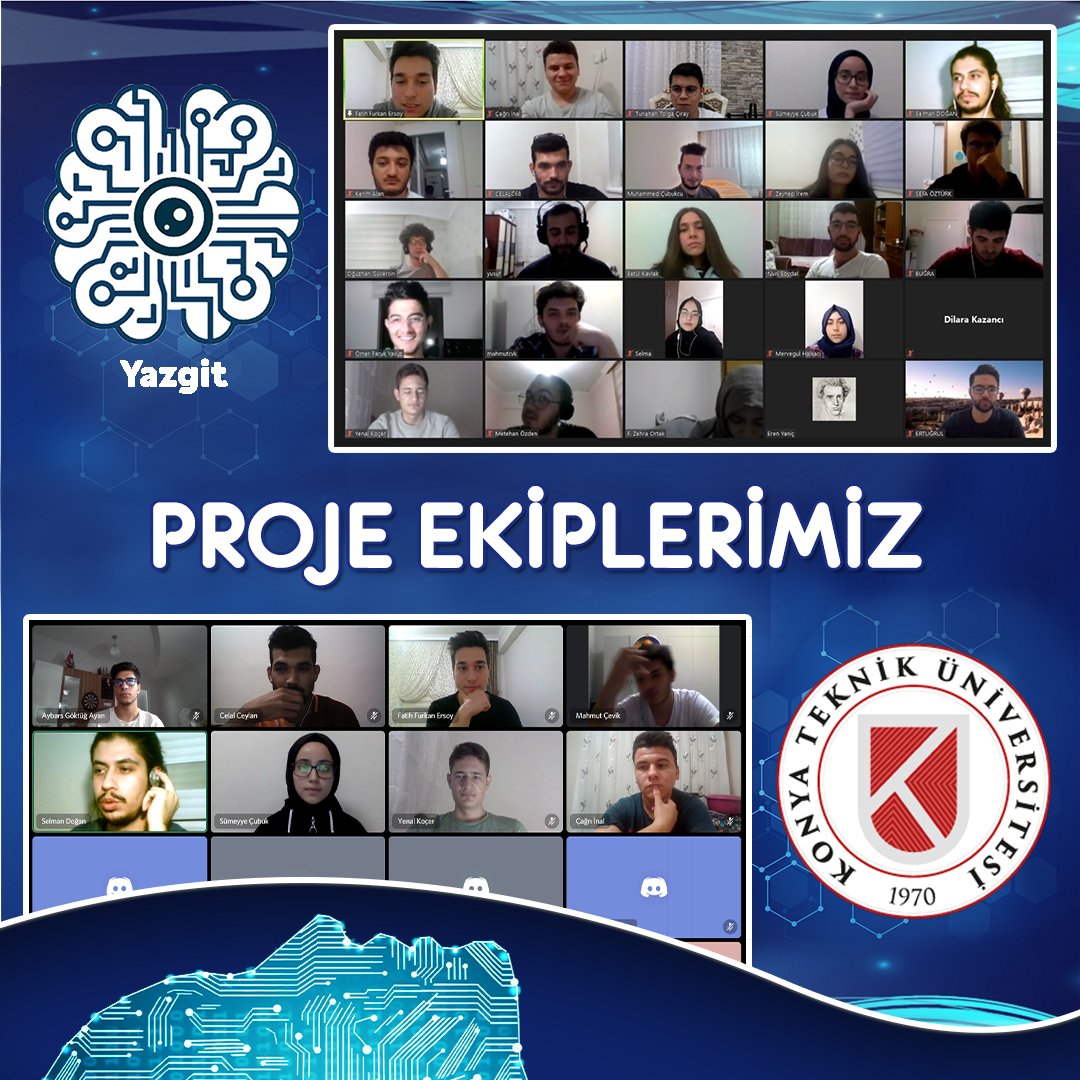 yaz_git's tweet photo. Yapay Zekâ ve Görüntü İşleme Topluluğu olarak, Proje Ekiplerimizi sizlere sunmaktan gurur duyuyoruz.

Topluluğumuzun danışmanı Sn. Doç. Dr.  @PhD_MuratCeylan hocamıza tüm destekleri için teşekkür ederiz.

Tüm proje ekiplerimizi bu Tweet Dizisi altında tanıtacağız.
@KTUNEDU https://t.co/2T3G3T8vGw