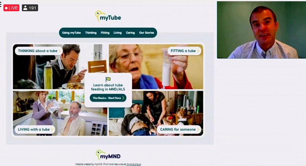 MediNutriToday's tweet photo. For the management of MND @seanwhite1977 speaking @BAPENUK  says "Timing matters for nutrition support, >10% weight loss before gastrostomy = poorer outcomes".  For those with MND who are tube fed  https://t.co/aDOBUbVXK7 is a great resource. https://t.co/n1UKUwEUHI
