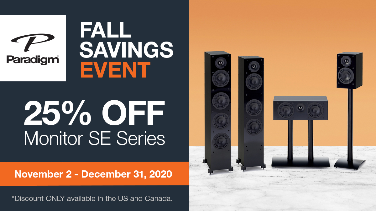 PAMrep's tweet image. Enjoy a 25% discount on all @paradigmnow  Monitor SE loudspeakers. Contact your dealer now to save! tinyurl.com/yxexh799 #Paradigm #MonitorSE #PAMrep #AVTWEEPS #Cedia #audiophile
