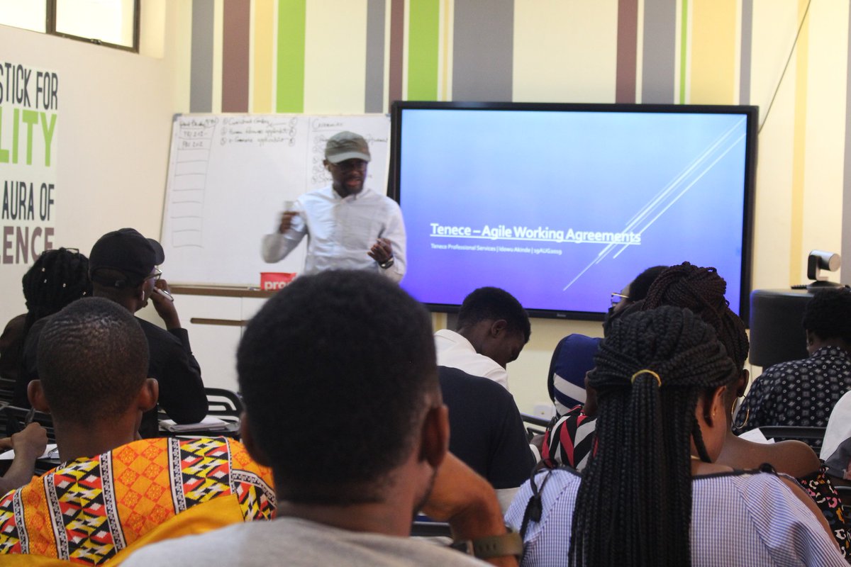 BobbiSirr's tweet photo. Day 4 of Scrum week with Mr @idowuakinde 🙌🏿🙌🏿🙌🏿
Learnt a lot and had fun too!
#WeAreGenesys
#Learnable20
@genesystechhub https://t.co/tOGID2ocL5
