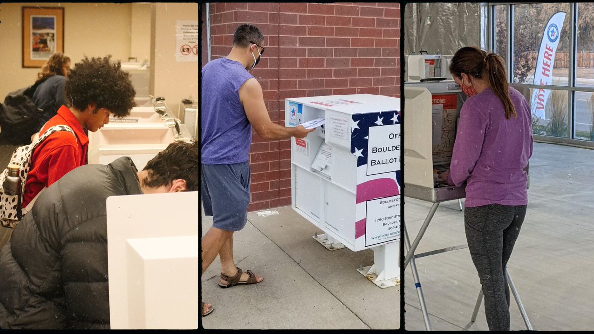 THREAD! Ballot processing and counting the vote after  #ElectionDay   is normal! We want to showcase the why + how of our behind-the-scenes post-election activities. Note: photos without masks are from earlier elections.  #Election2020    #TrustedInfo2020  #Vote  