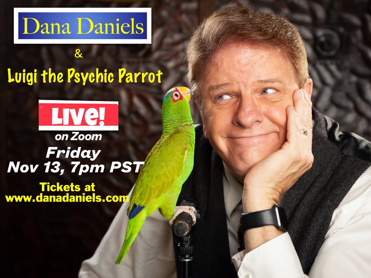 DanaDaniels's tweet image. 50 screen limit for the show tomorrow night, so get your tickets now. 
Tickets at danadaniels.com
Please share it with your friends.

#VirtualMagicShow #zoommagic #zoommagicshow #virtualcomedy