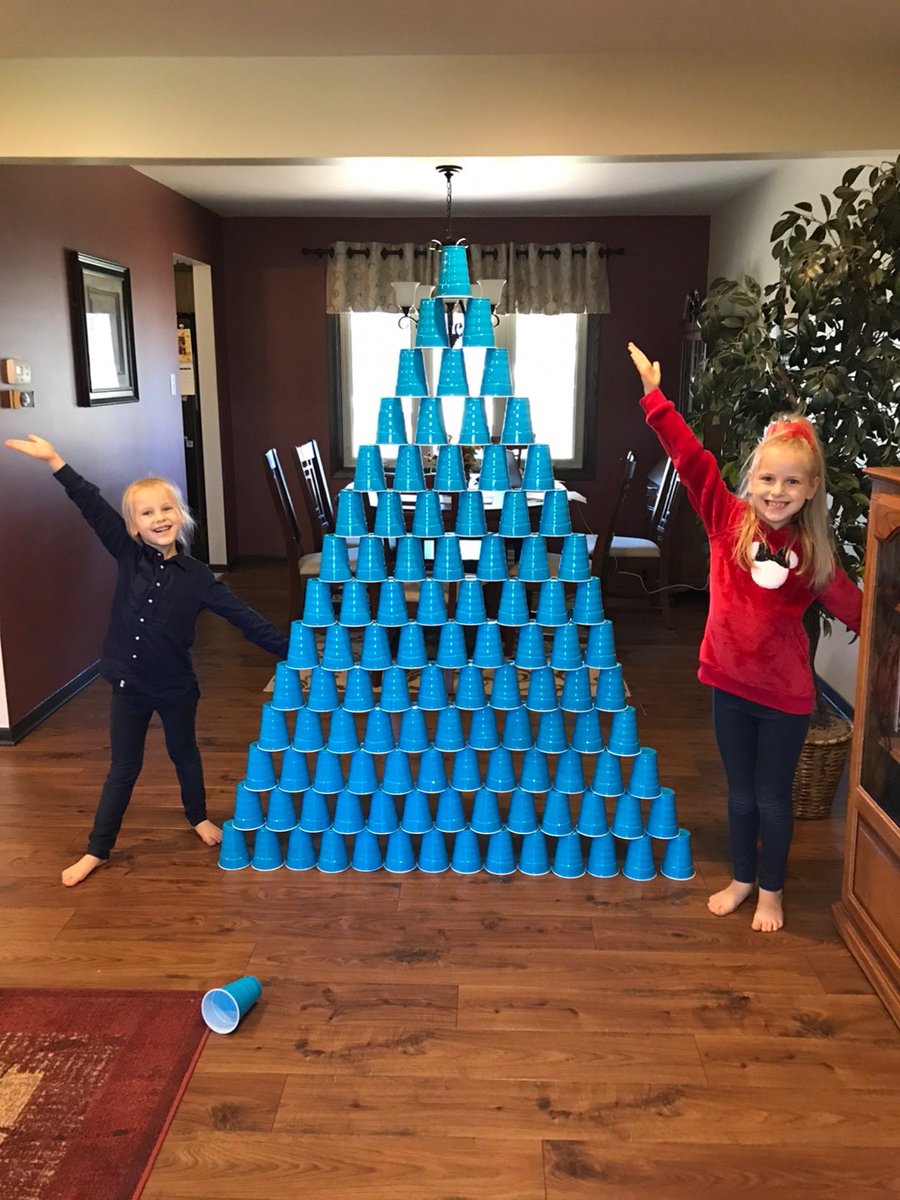 Look at the smiles on those faces! 😊 Love seeing my kids enjoying their assignments and going above and beyond.  #cupstacking #osd135