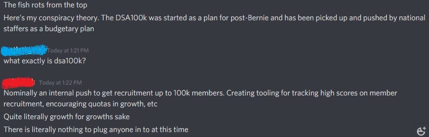 ...but even if DSA's politics were determined democratically by membership, you would need to stop new liberals from joining in order to change its composition, and leadership is hellbent on recruiting said liberals