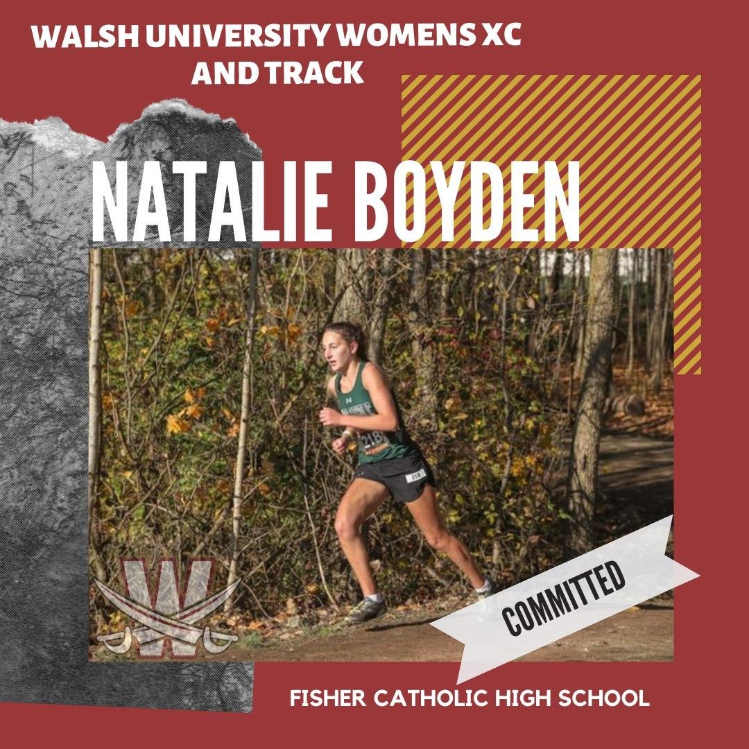 WalshTrack's tweet photo. We are excited to welcome First Team All-Ohioan, Natalie Boyden, from Fisher Catholic High School to the Walsh Cross Country &amp; Track Family! https://t.co/Q6NF6S2FUw