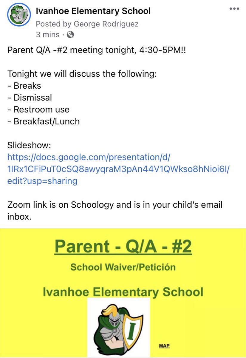 Ivanhoe Elementary School (K-8) tweet media