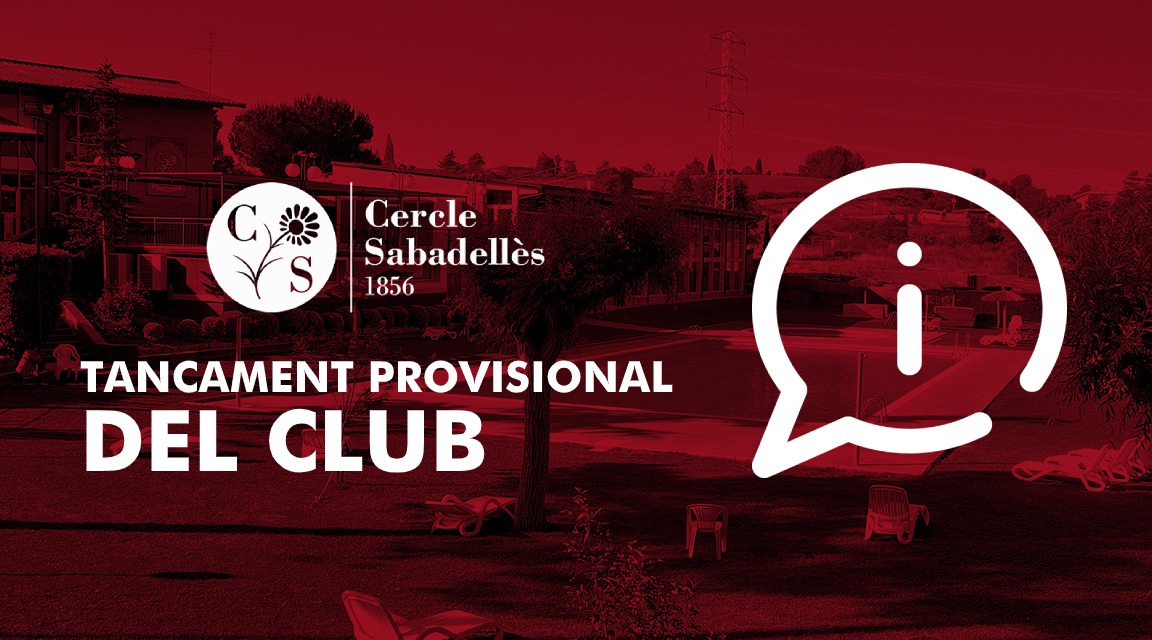 cercle1856's tweet photo. El Procicat ha aprovat aquest dijous mantenir les mesures aprovades a finals d'octubre pels propers 10 dies. En aquest sentit, el Cercle Sabadellès 1856 romandrà tancat fins al 22 de novembre, com a mínim.

▶️ Més informació: https://t.co/Z4Aa8CM8KF https://t.co/nnmZaBcqlp