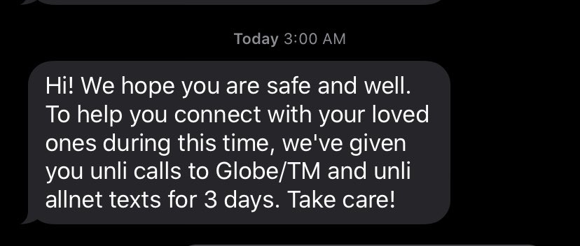 allarounddudut's tweet photo. sabihin mo, salamat globe! https://t.co/LAl95cfNo2