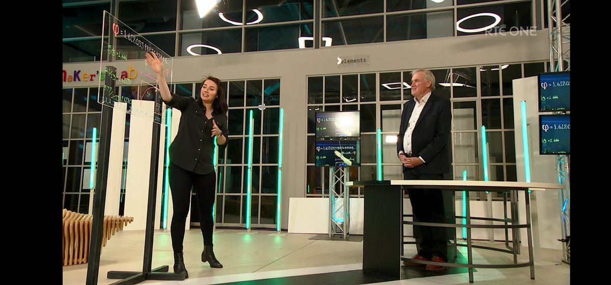 TCD_WaltonClub's tweet photo. Fall in love with numbers! Did you catch @arlene_gal talking with @laoneill111 about the beautiful number of PHI
@RTEOne @lizbonnin
#mathsisbeautiful #ScienceWeek2020 #BelieveInScience https://t.co/LKdmZQgpDT
