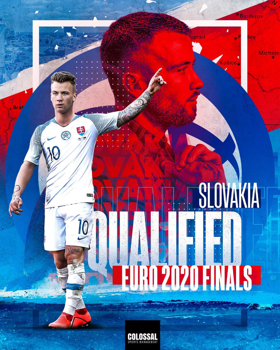 ColossalSportsM's tweet photo. ⭐️ EURO FINALIST ⭐️

Congratulations to Albert Rusnak and Slovakia for reaching next year’s #Euro2020 finals! 🙌

#Colossal https://t.co/P5AdOBUT8a