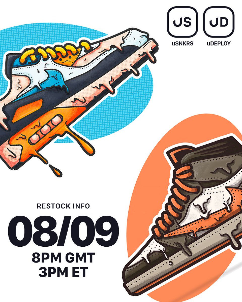 usnkrs's tweet photo. 🚨🚨 RESTOCK NEWS 🚨🚨

Date: Tomorrow (Friday) @ 8PM GMT | 3PM ET
Products: uSNKRS &amp; uDEPLOY

We'll also be picking 1 winner for a free license of both applications!

RT this tweet to enter, see you then! 🤍 https://t.co/Z8m0Om3mc9