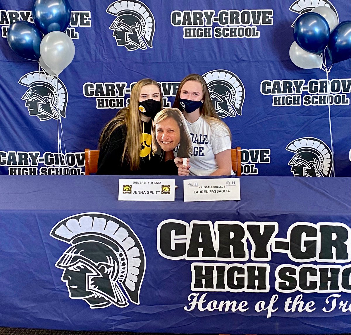 CGVB2021 (@carygrovevb) on Twitter photo Huge congrats to our two senior setters for signing last night! Lauren Passaglia off to Hillsdale College and Jenna Splitt to University of Iowa! Sending the best of wishes to these two!! <a href="/PassagliaLauren/">Lauren Passaglia</a> @JSplitty6 #webecgvb Huge congrats to our two senior setters for signing last night! Lauren Passaglia off to Hillsdale College and Jenna Splitt to University of Iowa! Sending the best of wishes to these two!! <a href="/PassagliaLauren/">Lauren Passaglia</a> @JSplitty6 #webecgvb