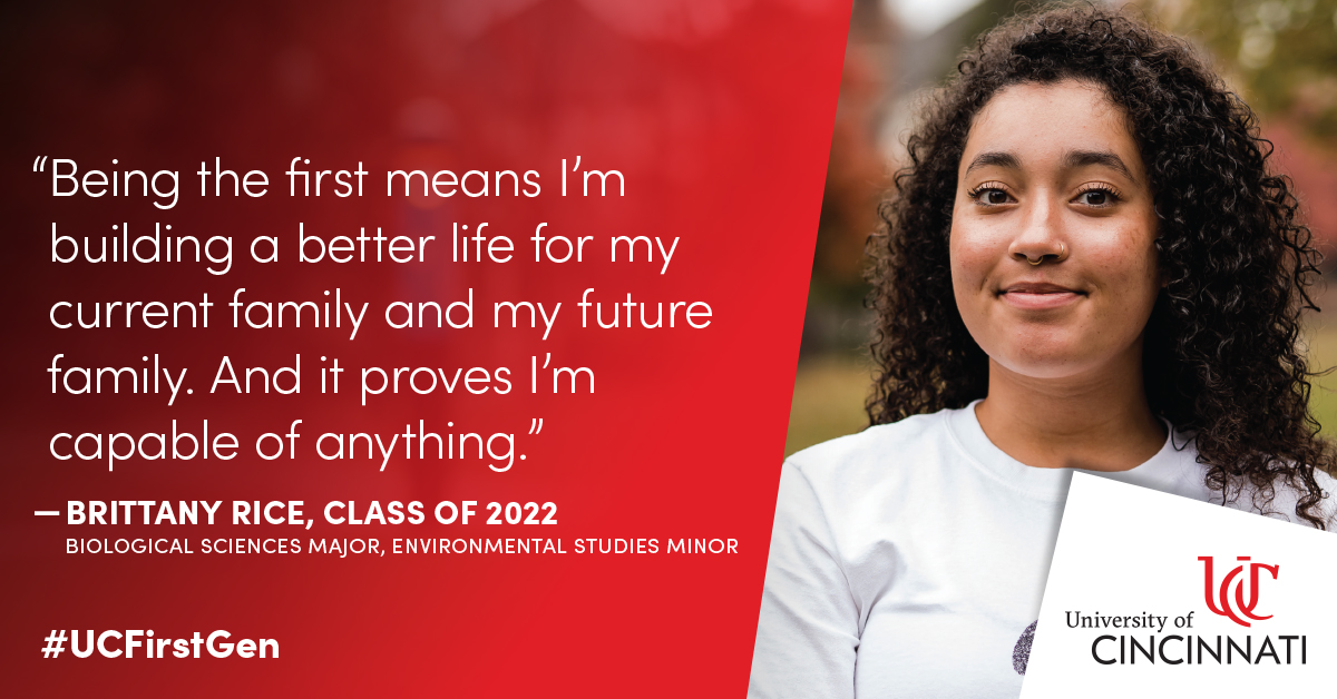 UC_CECH's tweet image. University of Cincinnati’s award-winning Gen-1 program boasts a graduation rate of 76%. Learn more about how UC supports first-generation college students. on.uc.edu/3mUfrsq #UCFirstGen