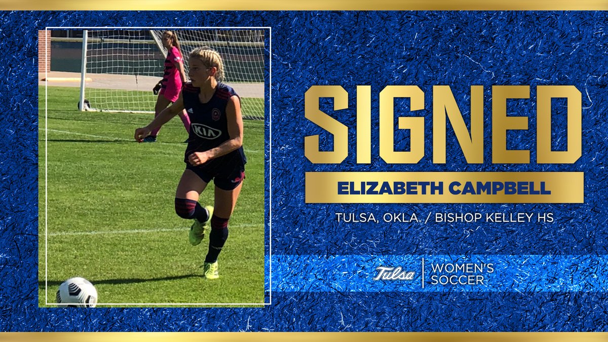 TulsaWSoccer's tweet photo. Welcome to TU Elizabeth Campbell @TulsaSC https://t.co/tz8ownJOi2
