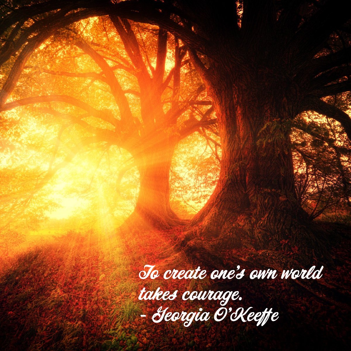 TheCC2020's tweet photo. To create one’s own world takes courage. Georgia O’Keeffe 
Let's create and grow your business together!

#TheCreativeConnection #buildingbrandsandrelationships #websites #socialmedia #socialmediamanagement #design #smallbusiness #newbusiness #getconnected https://t.co/VAP7mLZBDt