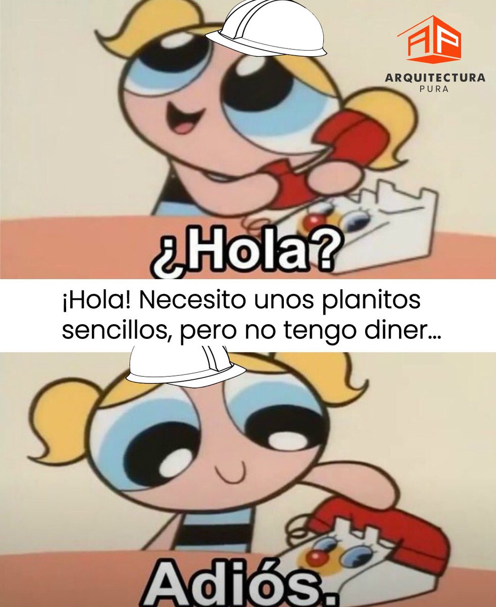 arquitecturapur's tweet photo. ¿Hola? ¡Adiós! 😂

#meme #memearquitectos #arquimemes #memespuros #arquitecturapura #meme #instamemes #funny #fun #humor #purohumor  #estudiantedearquitectura https://t.co/95chq12XHv
