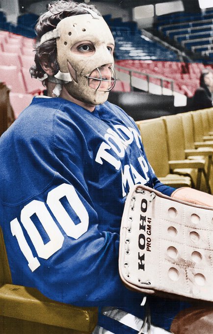 I do know that Valtonen attended the  @MapleLeafs camp in 1972 (and had the best "scary" mask of all time while doing so).Also appears to have enjoyed his stay in Toronto.