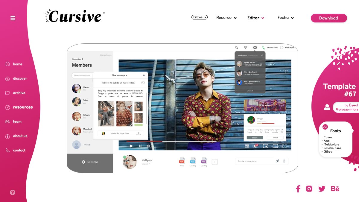 DesignCursive's tweet image. ⠀ © · Template #67 - Dingga by @prosaenFlora
PSD: cutt.ly/temp67-psd
PNG: cutt.ly/temp67-png
Por favor NO borrar los créditos. ♡ Si descargas y utilizas.