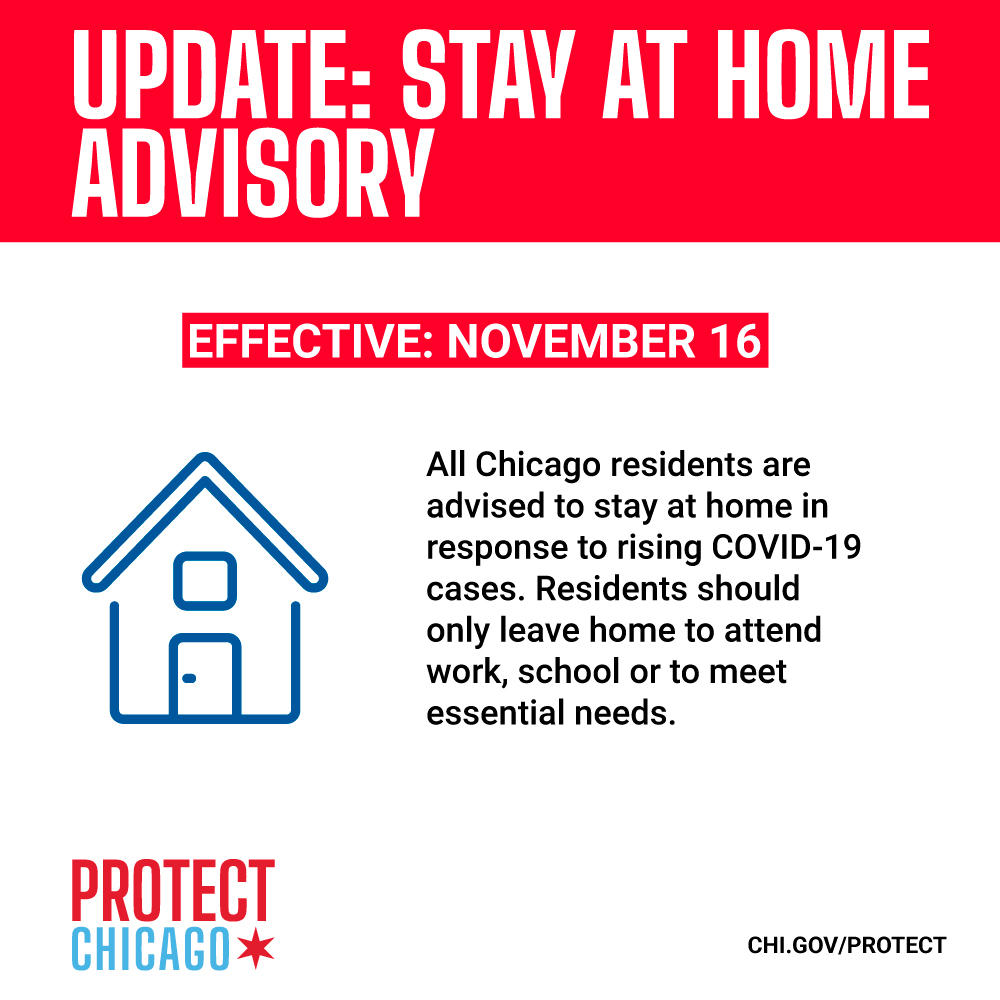 mayorlightfoot's tweet image. EFFECTIVE MONDAY: I'm issuing a Stay-at-Home Advisory asking all Chicagoans to only leave their homes for essential needs, including work and school. More info ➡️ chi.gov/protect. #ProtectChicago