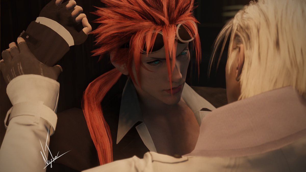NijiTea_cos's tweet image. ''So you're gonna show me around or what ?'' 

#RufusShinra #FF7 #FF7Remake #reno #rufus #rufureno #blender #3D #RenoSinclair