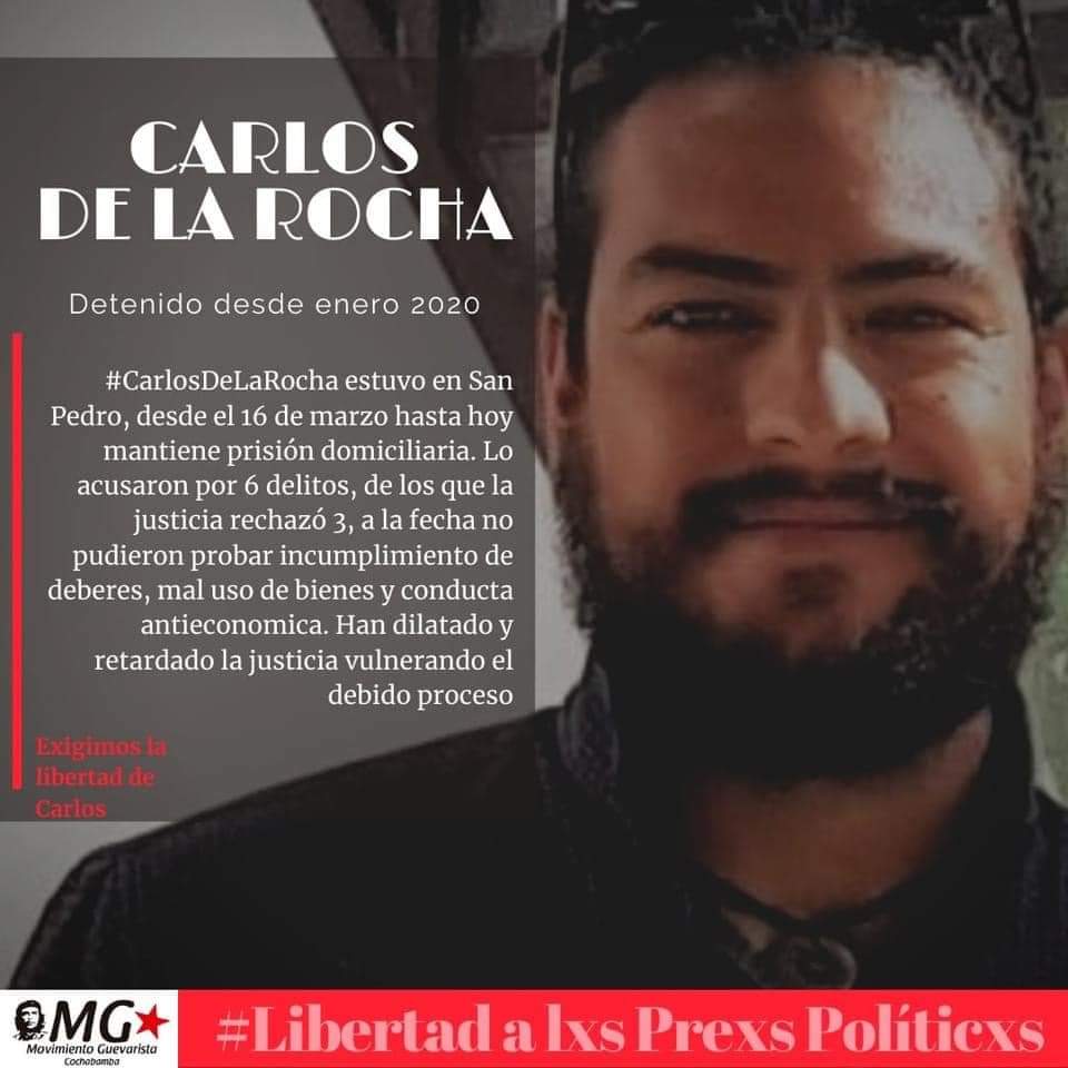 #Bolivia
#LibertadALosPresosPoliticos
#libertadparaCarlos