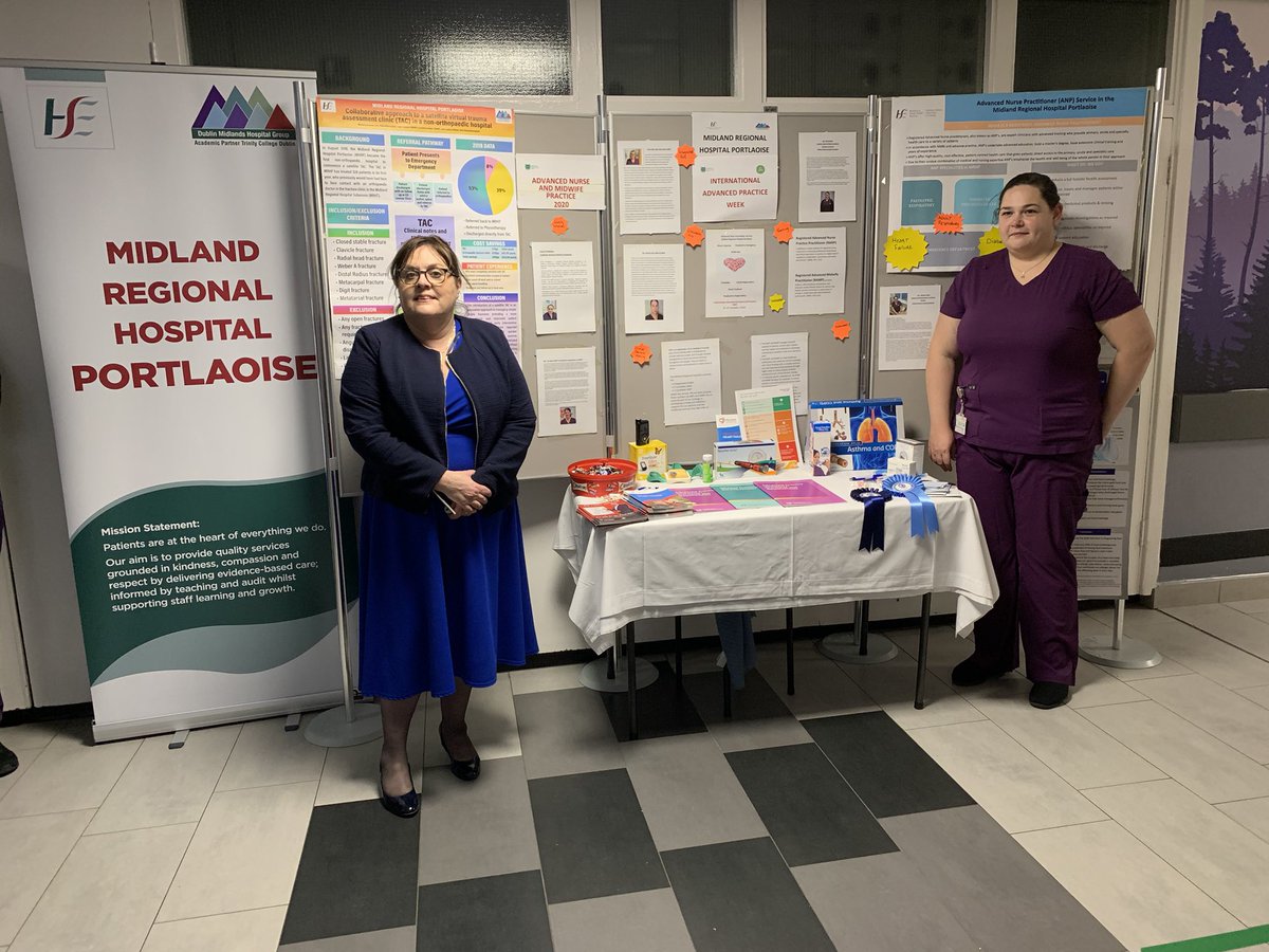 Celebrating #AdvancedPracticeWeek @MRHPortlaoise with a dedicated team of Advanced Practitioners both Nursing and Midwifery, @RevillesMaureen @soomeraghsandra  #cANPs #RANPs #cAMPs @DMHospitalGroup #PracticeDevelopment