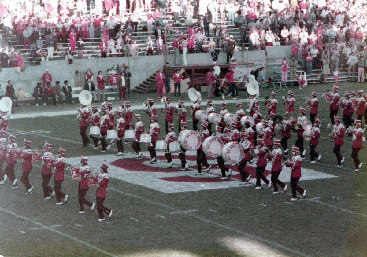 helen_phifer's tweet photo. Mid-1970s Power Sound of the South...love my NCSU marching band! #NCStateRedWhite #tbt @NCState @wolfpackclub @PackAthletics @PackPride @NCStateSAA @NCStateAlumni https://t.co/7toeTBDER9