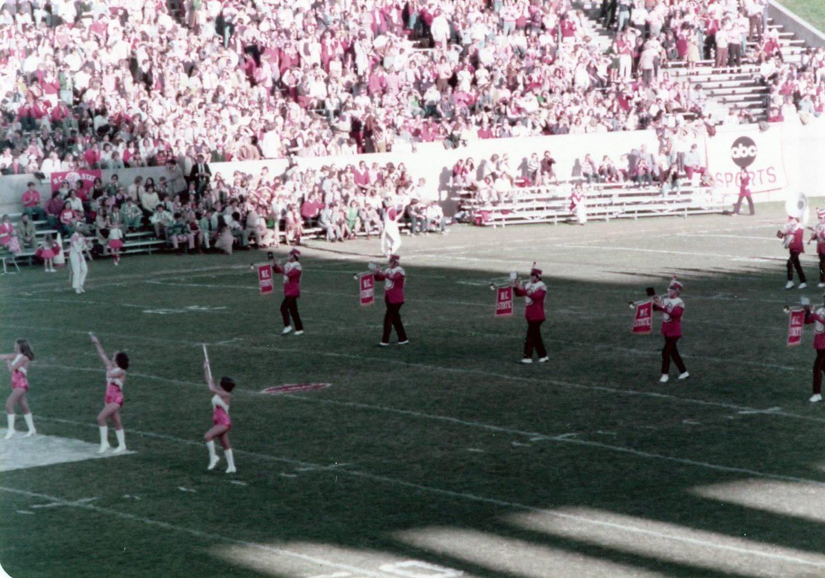 helen_phifer's tweet photo. Mid-1970s Power Sound of the South...love my NCSU marching band! #NCStateRedWhite #tbt @NCState @wolfpackclub @PackAthletics @PackPride @NCStateSAA @NCStateAlumni https://t.co/7toeTBDER9