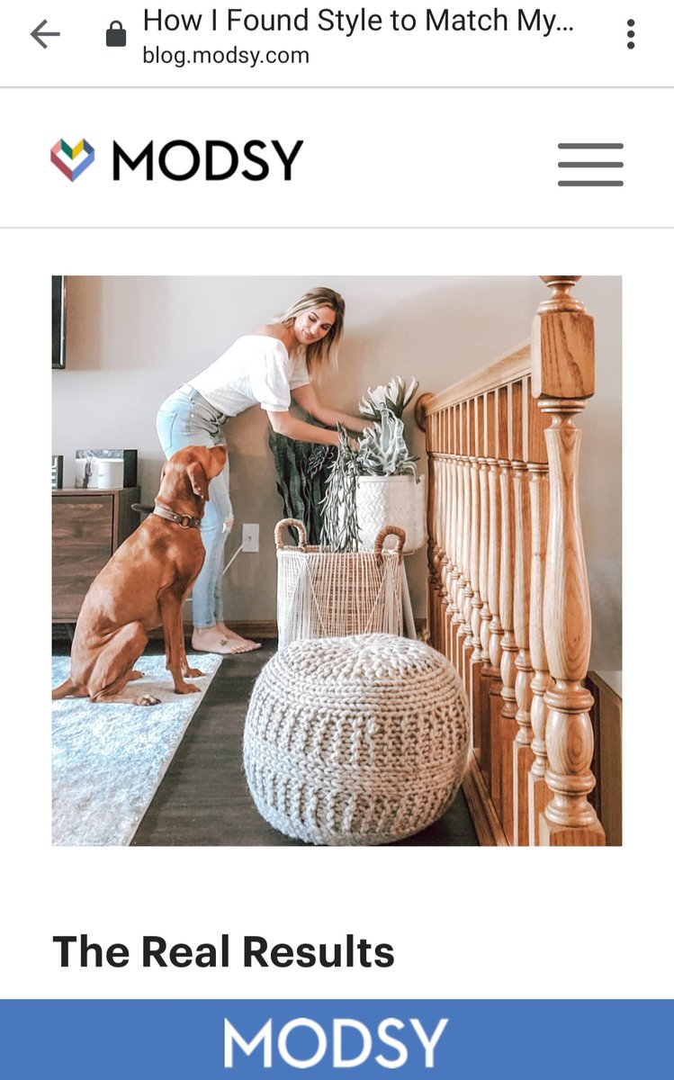 BySamanthaMarch's tweet photo. Aries and I were featured on the @modsy blog! My quarantine project was redesigning my living room and I purchased a package from #Modsy to help give me a vision and I love the way it turned out! ❤️ #homemakeover
https://t.co/rya1r9N4Er https://t.co/doOMHbrWuT