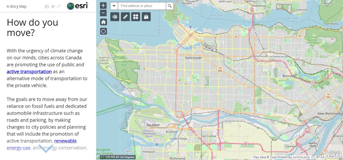 GIS4Teachers's tweet photo. 8/12 Our 8th idea for #12waysofGISday is to try an interactive learning #activity with students. All activities are free & do not require a login. Try one of 23 #activities using #ArcGIS, #storymaps online! #GISday #geographyawarenessweek #GISDay2020
π https://t.co/8tTfi0Wb5H https://t.co/0uENG8TGd5