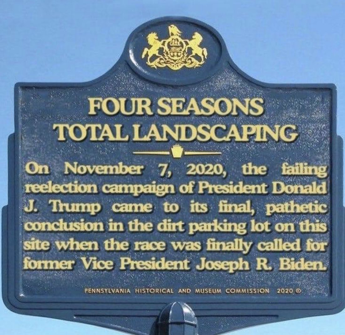 We all know how much Donald Trump loves historical plaques.
