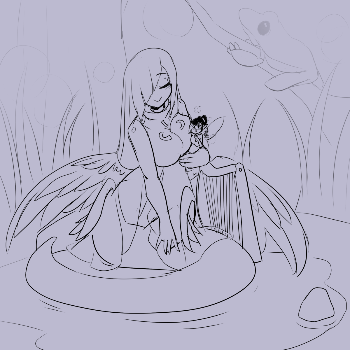 Argent-Azure Halo... featuring a super tiny <a href="/ShrinkyDuni/">Duni Rose🏳️‍🌈 🔞</a> !