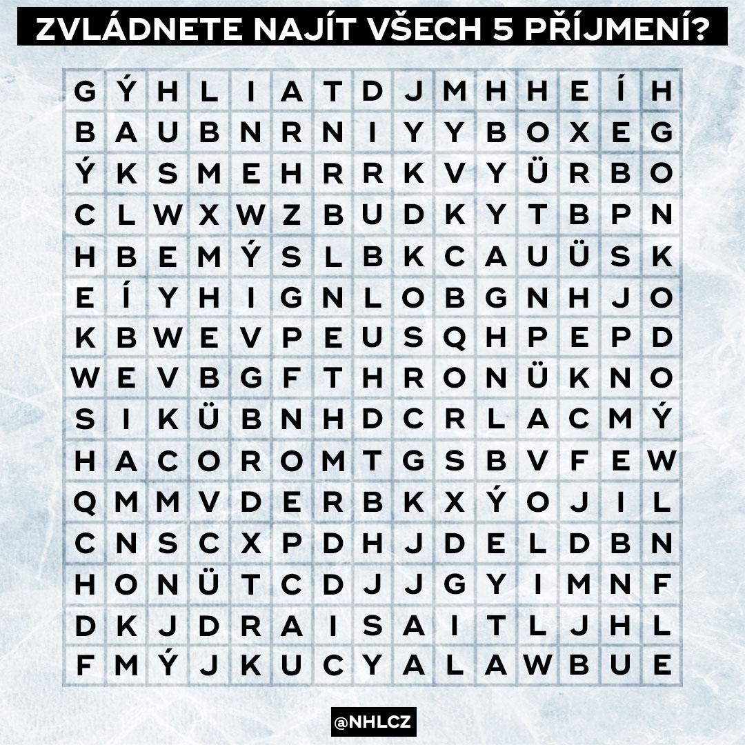 Nhl Cesko On Twitter Dokazete Najit Vsech 5 Prijmeni