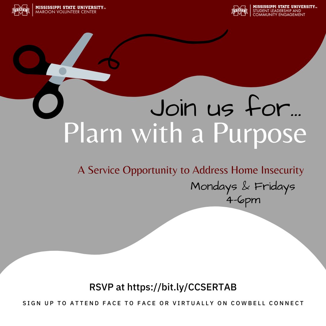 Need a few more service hours? Plarn with a Purpse will be available in person and remotely Friday (11/13), Monday (11/16), and Friday (11/20). bit.ly/CCSERTAB