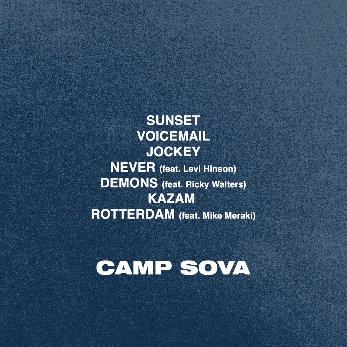 "Cliff Nelson" Tracklist

12 AM Eastern/9 PM Pacific

Available on all platforms via <a href="/CampSova/">Camp Sova</a>