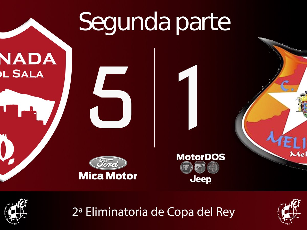 GranadaFS's tweet photo. FINAL 5-1 | ¡Se acabó! El #SIMAGranadaFS está en la siguiente ronda de la Copa del Rey!
¡VAMOS GRANADA!
#SIMAMelistar #SoñemosJuntos https://t.co/3KnDceUaQy
