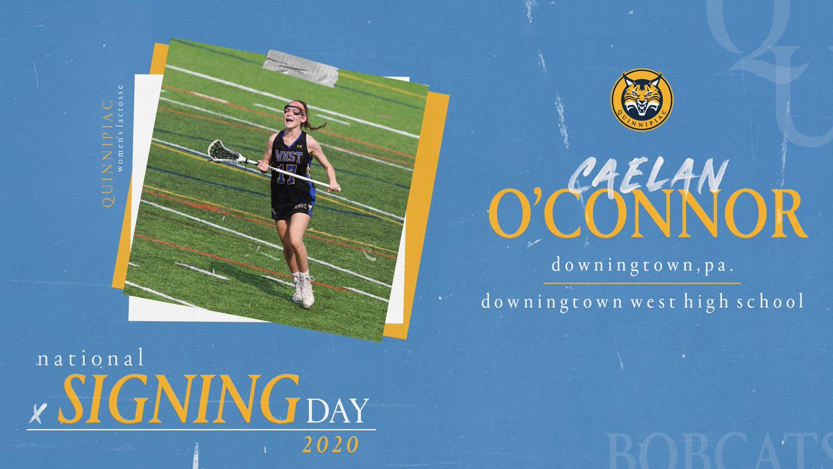 QU_WLAX's tweet photo. The next signee we're introducing today is defender/midfielder Caelan O'Connor! Welcome to the sQUad, Caelan!

#BobcatNation #Stronger2gether https://t.co/cS4aMHbQUE