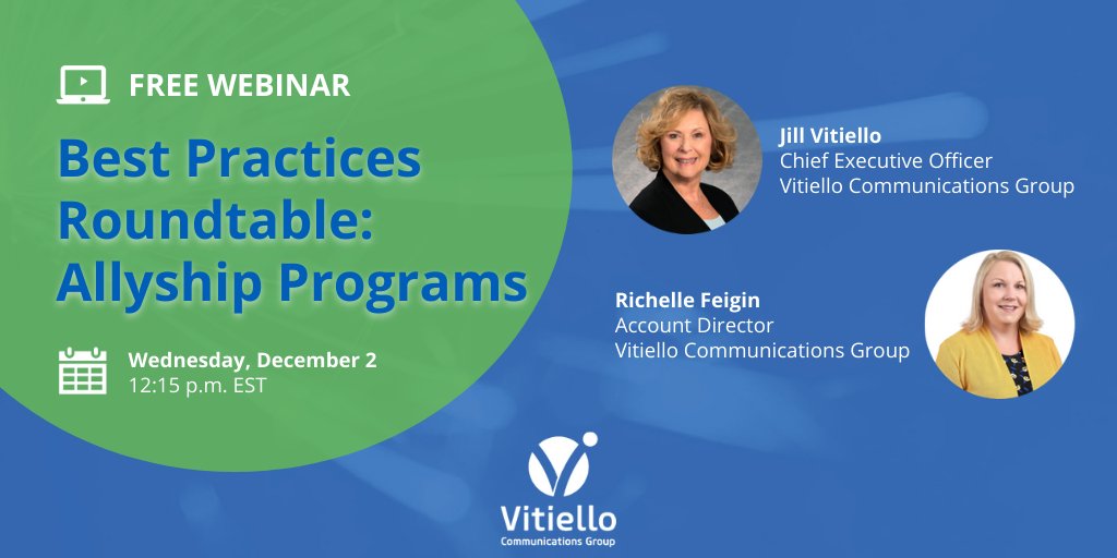 Forty1_NAmerica's tweet photo. How are you bringing your inclusive workplace culture to life through Allyship? Join CEO @JillVitiello and Account Director @rfeigin and share your insights during our “Best Practice Roundtable: Allyship Programs” on Wednesday, December 4, at 12:15 p.m. https://t.co/QFBNS1Tr0k https://t.co/7Wl6ckkU2U