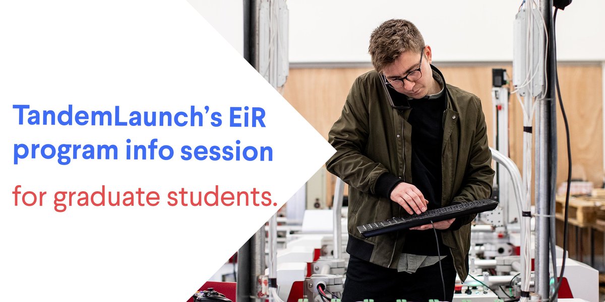 TandemLaunch's tweet photo. What if you had the unique chance to become a #cofounder, receive practical #mentoring and an annual salary to build your #tech #startup? Register for our free info sessions: 
@mcgillu: https://t.co/zLCbXJZ38h 
@UWaterloo: https://t.co/KV1kKpqIQW 
@UBC: https://t.co/gJ8LgsspB0 https://t.co/5SK7Pwgjbq