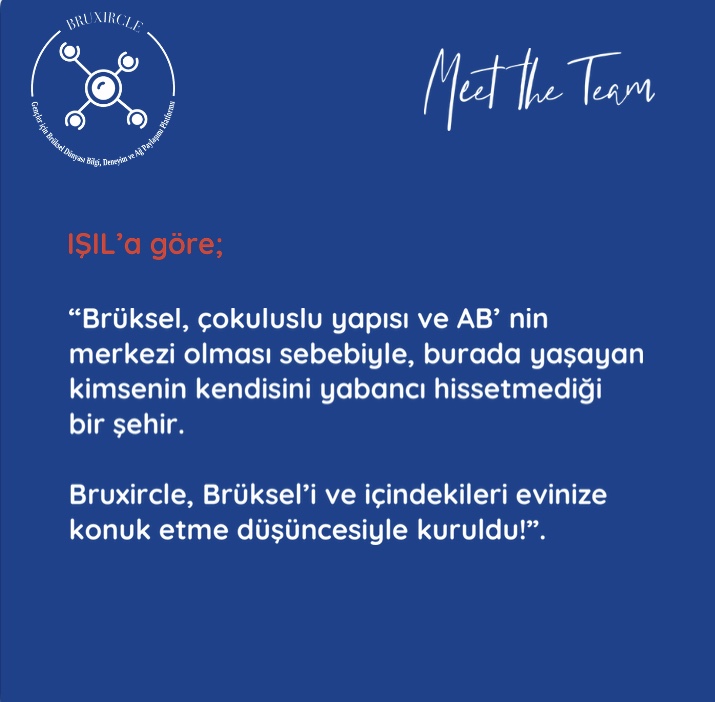 bruxircle's tweet image. Haftanın sonuna yaklaşırken sizlere #Bruxircle ekibini takdim etmek istiyoruz! 🎊

Bruxircle Kurucu Genel Direktörü olan @isilergec , Brüksel’de Bağımsız Hukuki Danışman olarak çalışıyor.

@MindHub_Edu 

#MeetTheTeam #youthplatform #brussels #belgium #europe