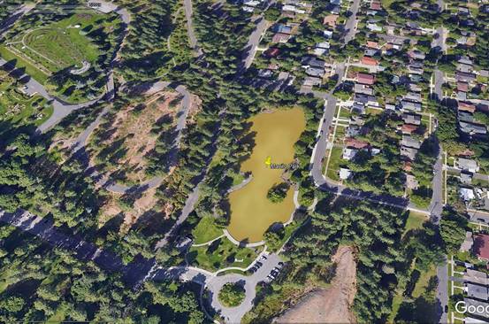 SpokaneParks's tweet photo. #ThrowbackThursday: These before and after Google Earth photos of Mirror Pond in Manito Park from 2019 and 2020 respectively really show the dramatic effect the restoration project has had on water quality!
#Spokane #ManitoPark https://t.co/GK4gzoB0gM