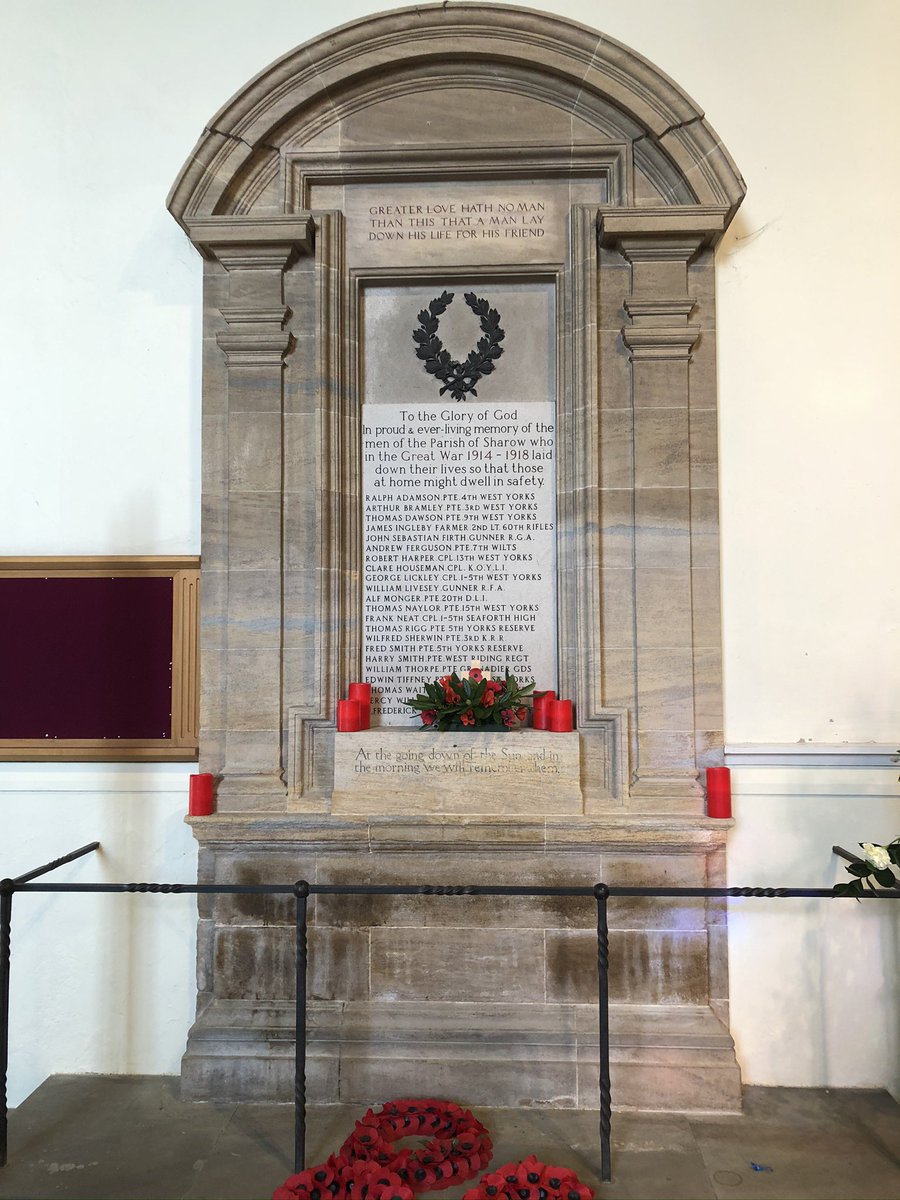 From Studley East to Sharrow. A small church, and a tiny village back then, this is a beautiful but humble memorial.