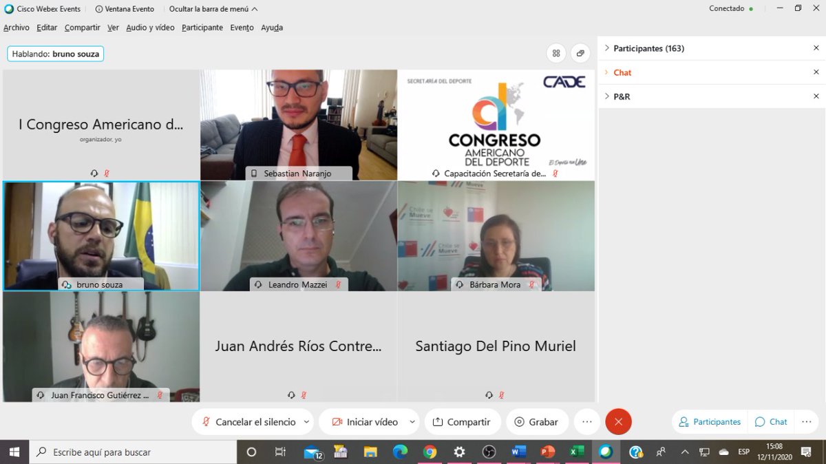 DeporteEc's tweet photo. Empieza la última jornada del I Congreso Americano del Deporte, Bruno  Souza, Secretario Especial Do Esporte Brasil expone el tema: "Política Pública Deportiva basada en evidencia".

#Cade2020 https://t.co/96FyGRjzJc
