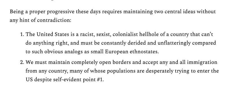 Part of the problem is certain axioms of contemporary progressive thought are just antithetical to broad Hispanic opinion: you just can't understand American Hispanics (many of whom fled disasters to be here) thinking that America is some disaster worth fleeing.