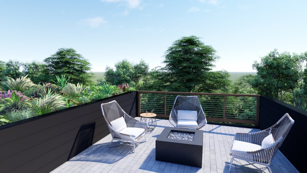 aerialdev's tweet image. This rooftop patio is on its way to becoming the best part of this Peace Row home. 

Create memories, build friendships, and celebrate life's moments with room for seating, gorgeous views, and a built-in fire pit for chilly fall nights🔥. 

AerialDevelopmentGroup.com