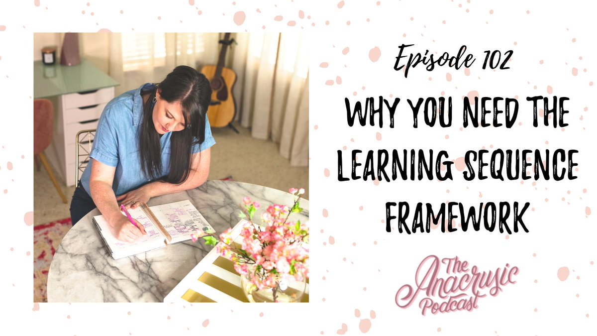 annemileski's tweet photo. Today on the podcast I'm sharing how I finally got my ish together when it can to being intentional in the classroom. My secret? The Learning Sequence Framework.

Head here to listen, and snag your cop of my FREE guide, The Planning Playbook --> https://t.co/wPRqEEA3iM

#musiced https://t.co/7UjFGNfSdB