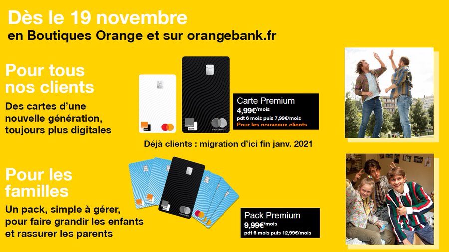 PdeLeusse's tweet photo. + de #proximité 
+ d’#innovation
Pour ses 3 ans, @OrangeBankFR s’offre de nouvelles cartes bancaires et une offre famille inédite. La grande aventure continue !
#proudtobeOrange 
https://t.co/02tDPyNo2H https://t.co/jqjrrYStMM
